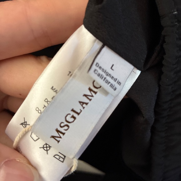 Flowy Wideleg Black Trousers - Picture 5 of 6